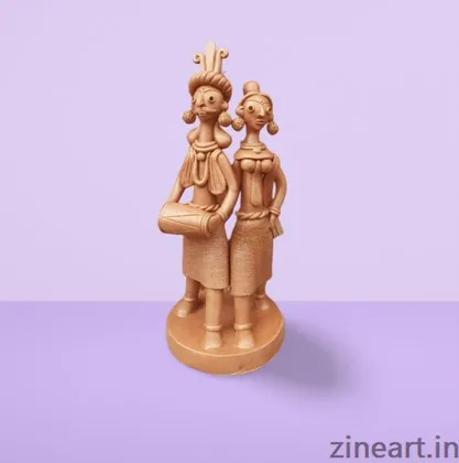 Musician couple. 
Made of fired clay.
