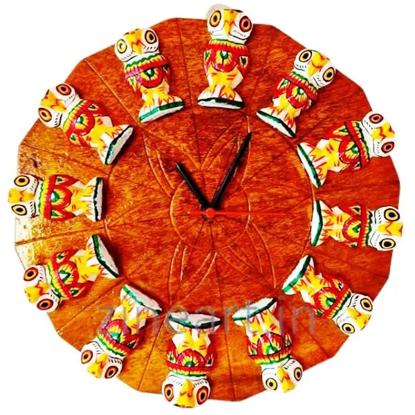 Handcrafted Wooden 12 Cute Owl Clock